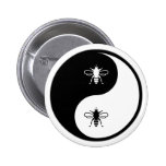 Yin Yang Bee Pins
