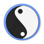 YIN-YANG blue- magnet - Customized