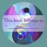 Yin Yang Bookplate stickers