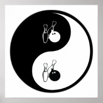 Yin Yang Bowling Poster