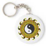 Yin Yang Braided Sun keychains