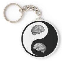 Yin/Yang Brain keychains