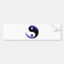 YIN YANG BUMPER STICKER