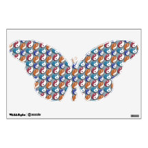 yin-yang butterfly room decals