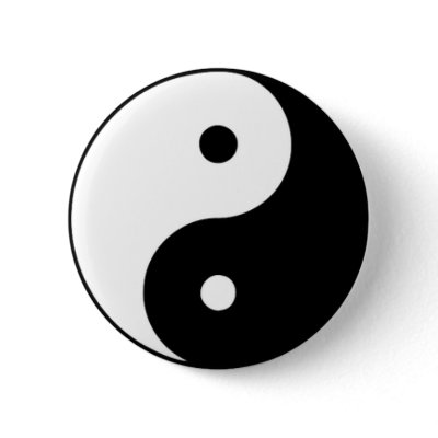 Yin Yang Pinback Buttons by ContainedSpark