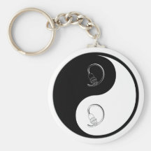 Yin Yang Cable Keychains