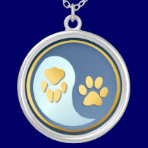 Yin Yang Cat-Dog Paws  Necklace necklaces