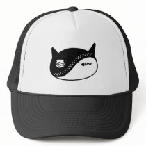 yin yang cat hats