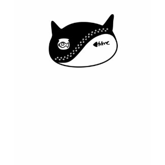 yin yang cat shirt
