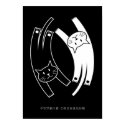 Cartaz dos gatos de Yin & de Yang (o mandarino) pôsteres
