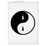 Yin Yang Cello Greeting Card