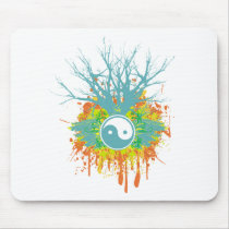 Yin Yang Chaos Mouse Pads
