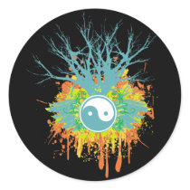 Yin Yang Chaos stickers by BuddhaGifts Yin Yang Chaos stickers