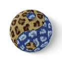 Yin Yang Cheetah Button by clonecire Yin Yang Cheetah Button