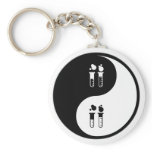 Yin Yang Chemistry Keychain