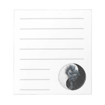 Yin Yang Chinese Dragon Notepad