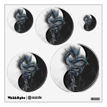 Yin Yang Chinese Dragon Wall Decals