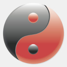 Yin Yang ~ Chinese Taoism Philosophy Sticker