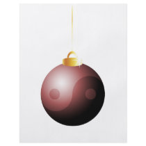 Yin Yang Christmas Ball in Red Full Color Flyer