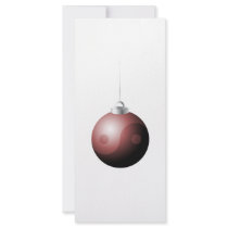Yin Yang Christmas Ball in Red rack cards