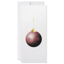 Yin Yang Christmas Ball in Red rack cards