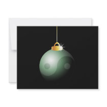 Yin Yang Christmas Ball Personalized Invitation