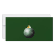 Yin Yang Christmas Ball Photo Greeting Card