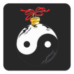Yin & Yang Christmas Ball Sticker