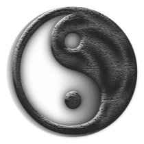 Yin Yang Cracked stickers by Foxy_Freedom Yin Yang Cracked stickers
