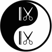 Yin Yang Cutting Hair photo sculptures