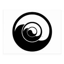 Yin Yang Design postcards