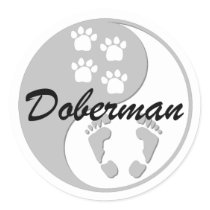 yin yang doberman stickers by zendogboutique yin yang doberman stickers