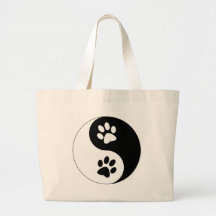 Yin Yang Dog Paws Bag