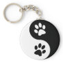 Yin Yang Dog Paws Key Chain