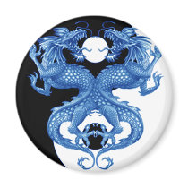 Yin Yang Dragon 2 Magnets