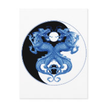 Yin Yang Dragon 2 Post Cards