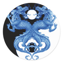 Yin Yang Dragon 2 stickers by fstasu52 Yin Yang Dragon 2 stickers