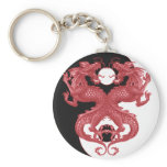 Yin Yang Dragon 3 Key Chain