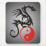 Yin & Yang Dragon | black fadeIN Mouse Pads
