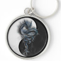 Yin Yang Dragon Keychain by Kym_Moss Yin Yang Dragon Keychain