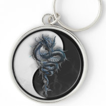 Yin Yang Dragon Keychain by Kym_Moss Yin Yang Dragon Keychain