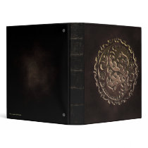 Yin Yang Dragon Leather Fantasy Binder