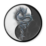 Yin Yang Dragon Magnet