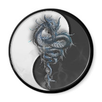 Yin Yang Dragon Magnet