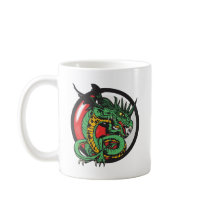 Yin Yang Dragon mugs