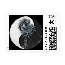 Yin Yang Dragon Postage Stamp