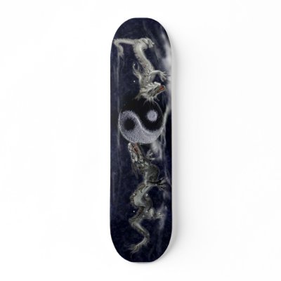 Yin Yang Dragon Skateboard
