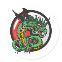 Yin Yang Dragon stickers