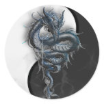Yin Yang Dragon Sticker