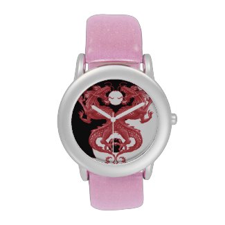Yin Yang Dragons 3 Wrist Watch